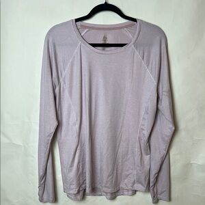 RBX Pink Crew Neck Long Sleeve Tee